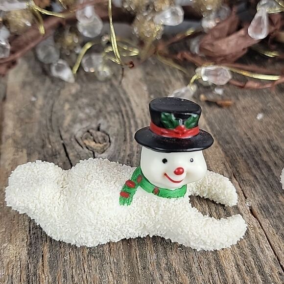 Holiday decor of snowman Set of 2 - Picture 2 of 6